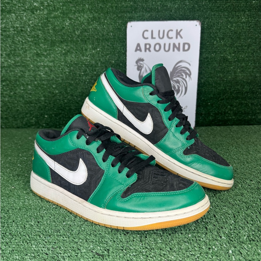 Jordan Green and Black Sneakers with White Details